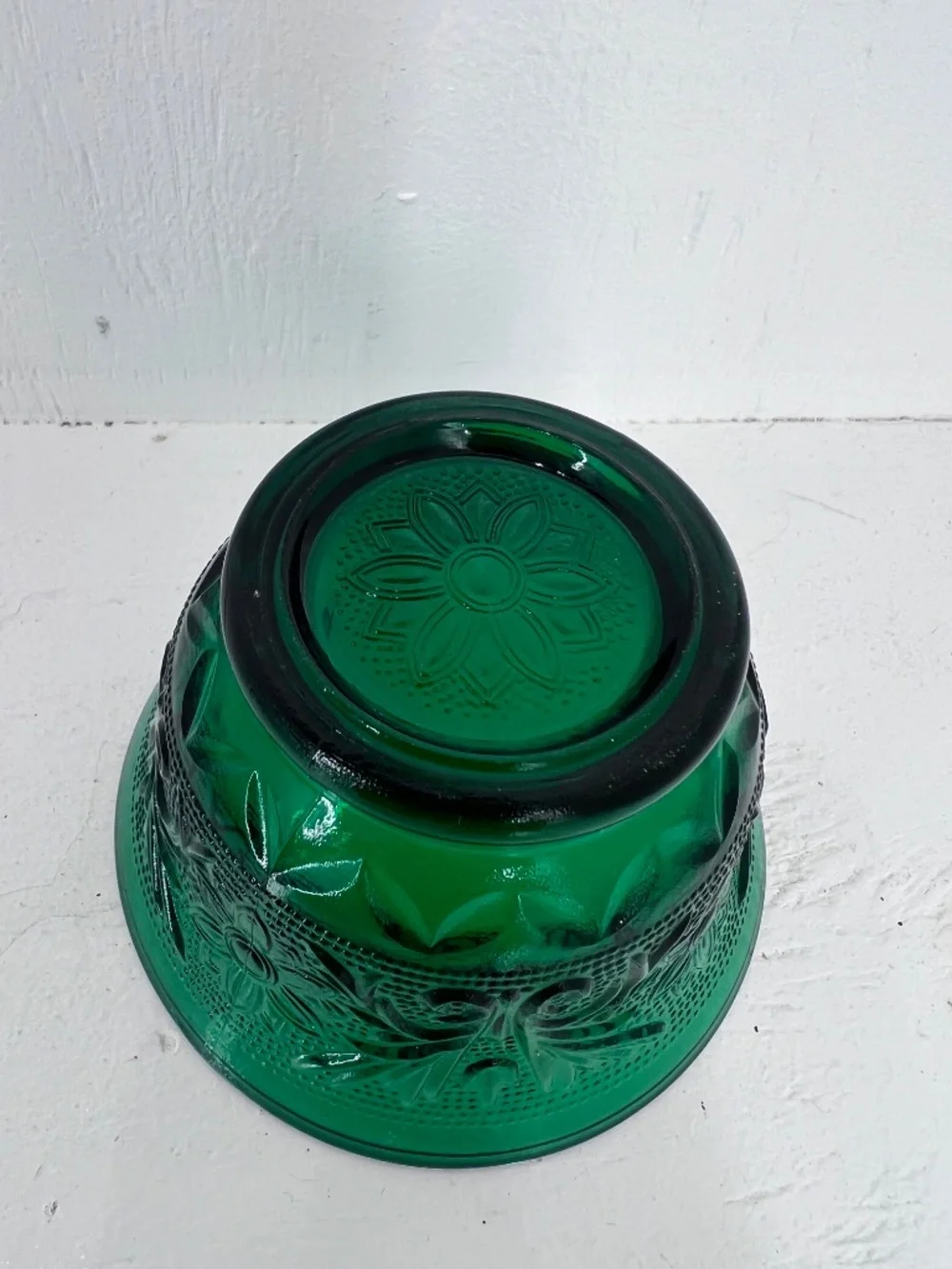 Vintage Anchor Hocking Fire King Forest Green Custard Cup